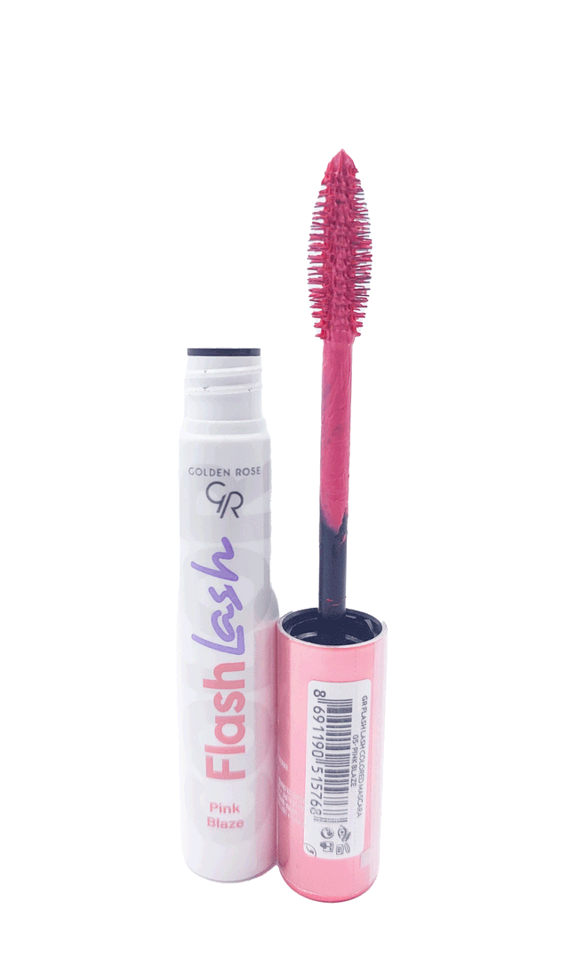  ریمل رنگی صورتی آتشین فلش لش گلدن رز FLASH LASH GOLDEN ROSE 05